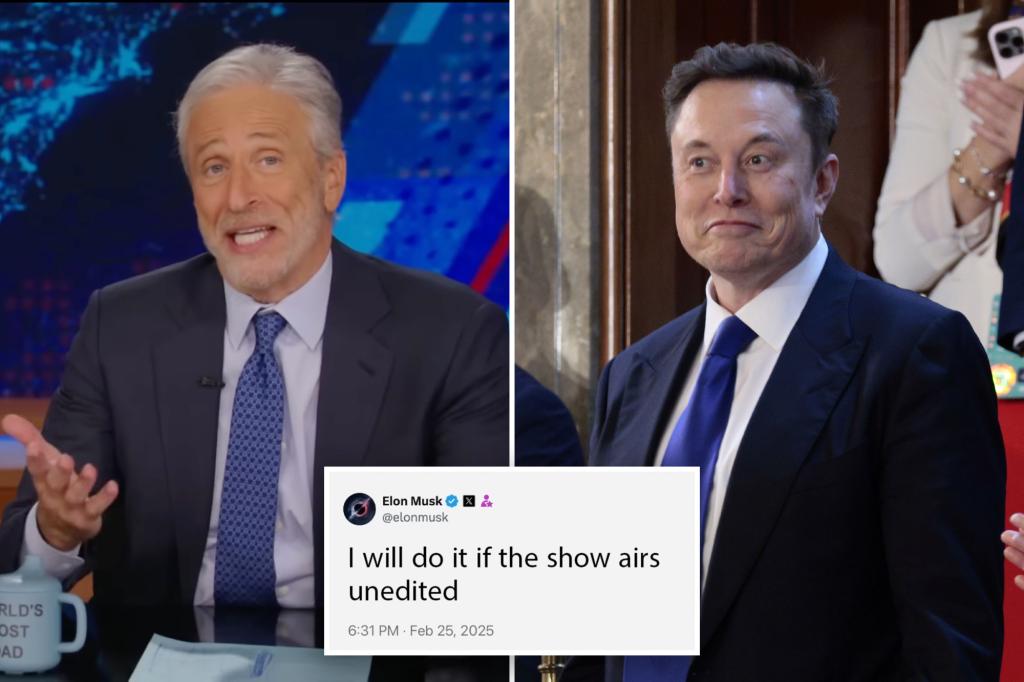 The Daily Show Hospital Jon Stewart agrees with Elon Musk's request for 'Unedited' interview: 'We will be satisfied'